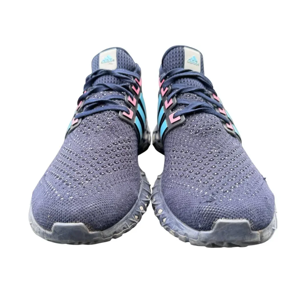 Adidas Ultraboost Web DNA Running Shoes Mens 9 Blue Three Stripes Low Top GX2133